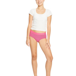 Dívčí menstruační kalhotky Modibodi Teen Hipster Boyleg Moderate Watermelon Pink Sorbet (DMKMTHBMWPS) 16-18 let