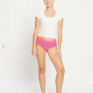 Dívčí menstruační kalhotky Modibodi Teen Hipster Boyleg Moderate Watermelon Pink Sorbet (DMKMTHBMWPS) 16-18 let