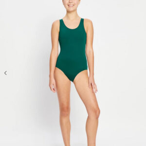 Dívčí menstruační plavky Modibodi Performance Racerback One Piece Super Forest Green jednodílné (DMPMPROPSFG) 14-16 let