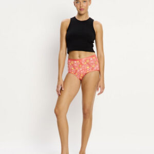 Menstruační kalhotky Modibodi SmileyWorld Classic Full Brief Super Overnight Boho Coral (MKMSCFBSBC)