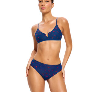 Menstruační kalhotky Modibodi lntimates V Day Hi Waist Brief Moderate Navy Chilli (DKMISDHWB) XXL