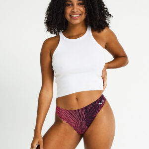 Menstruační kalhotky PUMA & Modibodi Seamfree Active Thong Light-Moderate Flame Haze Pink (MODI4074FHP) XL