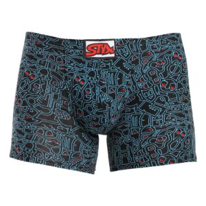 Pánské boxerky Styx long art klasická guma doodle (F1256)