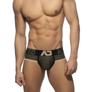 Pánské slipy Addicted Naked Feeling zelené (AD1358-12) M