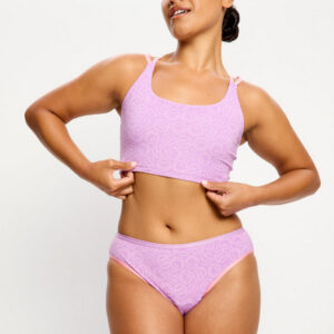 Plavky Modibodi Smileyworld X Back Tank Violet horní díl (PMSXBTV) XS