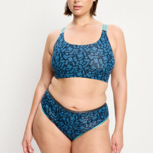 Plavky Smileyworld Modibodi X Back Tank Steel horní díl (PSMXBTS) XS