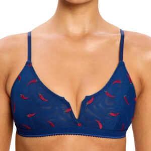 Podprsenka Modibodi lntimates V Day V-Bralette Navy Chilli (PMIVDBVC) 40