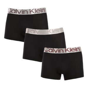 Poškozený obal - 3PACK pánské boxerky Calvin Klein černé (NB3130A-Q0K)
