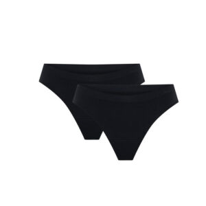 2PACK menstruační tanga Modibodi Soft Stretch Seamless Thong Light (2MTMSSSTL) M