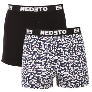 2PACK pánské trenky Nedeto vícebarevné (2NGV03) 3XL