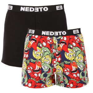 2PACK pánské trenky Nedeto vícebarevné (2NGV07) 3XL