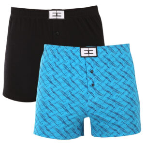 2PACK pánské trenky Nedeto vícebarevné (2NTV04) XXL