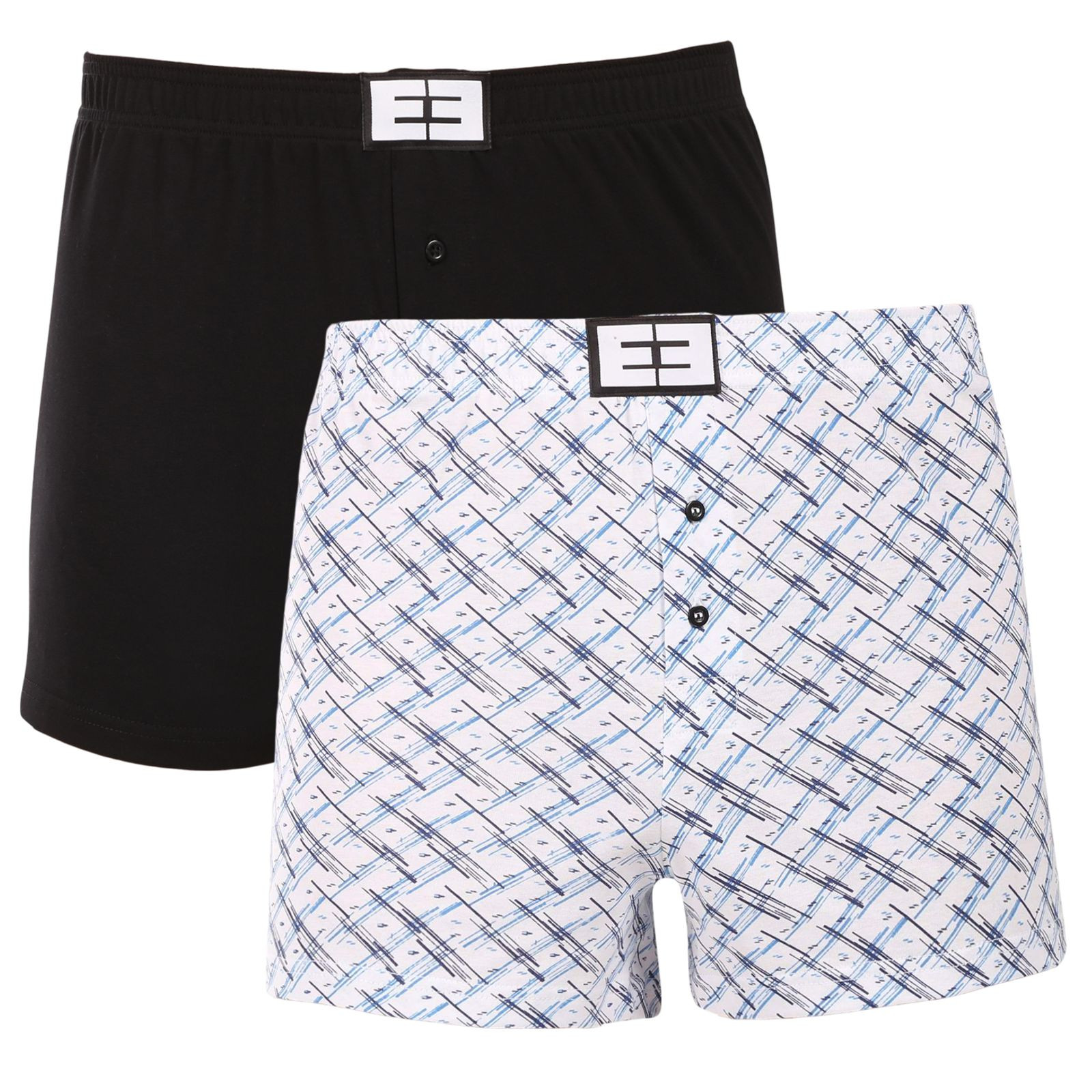 2PACK pánské trenky Nedeto vícebarevné (2NTV05) 3XL