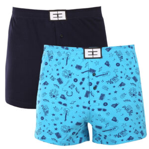 2PACK pánské trenky Nedeto vícebarevné (2NTV06) 3XL