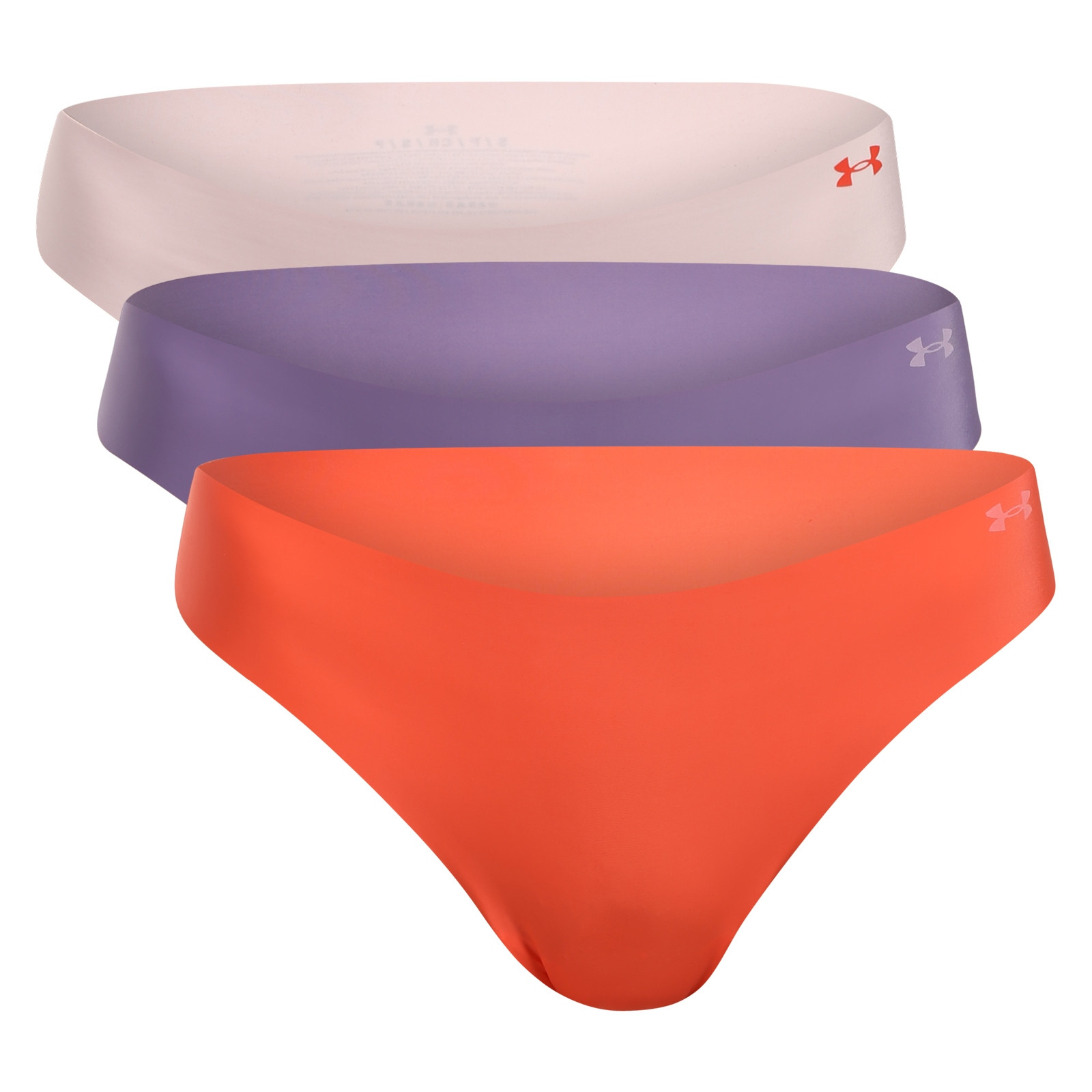 3PACK dámská tanga Under Armour bezešvá vícebarevná (1383893 520) XS