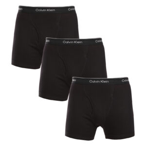 3PACK pánské boxerky Calvin Klein černé (NB4003A-001) XXL