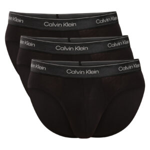 3PACK pánské slipy Calvin Klein černé (NB4574-UB1) L