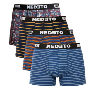 4PACK pánské boxerky Nedeto vícebarevné (4NBV2) S