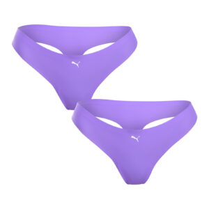 Poškozený obal - 2PACK dámská tanga Puma bezešvá fialová (100001009 019) XL