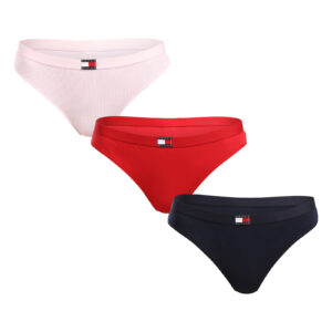 Poškozený obal - 3PACK dámská tanga Tommy Hilfiger vícebarevná (UW0UW05641 0V5) L