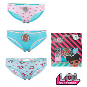 Poškozený obal - 3PACK dívčí kalhotky LOL vícebarevné (38432) 110/116
