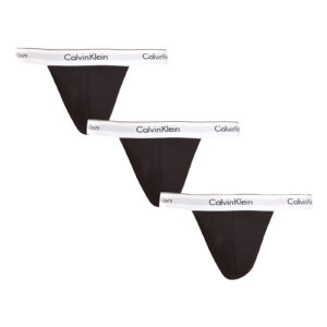 Poškozený obal - 3PACK pánská tanga Calvin Klein černá (NB3226A-001) XXL