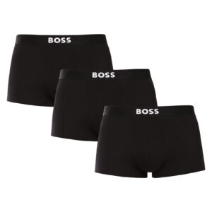 Poškozený obal - 3PACK pánské boxerky BOSS černé (50544263 001) L