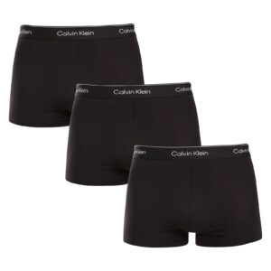 Poškozený obal - 3PACK pánské boxerky Calvin Klein černé (NB3963A-TM6) 3XL