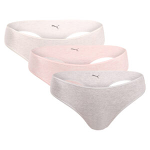 3PACK dámská tanga Puma vícebarevné (701238916 002) XXL