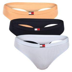 3PACK dámská tanga Tommy Hilfiger vícebarevná (UW0UW06139 0VK) M