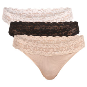 3PACK dámská tanga Tommy Hilfiger vícebarevná (UW0UW06337 0RS) M