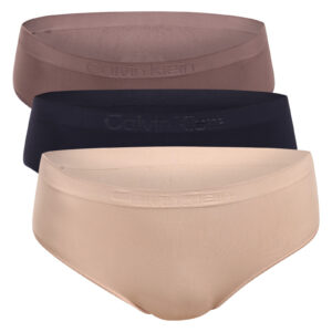 3PACK dámské kalhotky Calvin Klein bezešvé vícebarevné (QD5212-3EQ) M