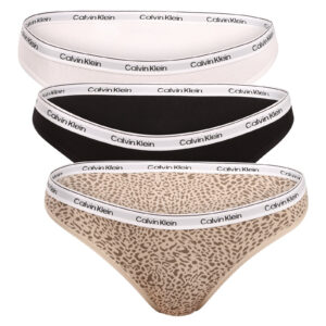 3PACK dámské kalhotky Calvin Klein vícebarevné (QD5207-3RN) M