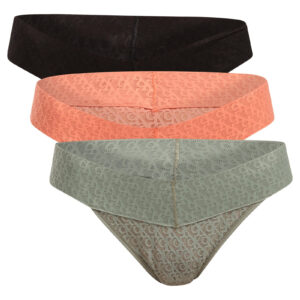 3PACK dámské kalhotky Calvin Klein vícebarevné (QD5305-FCN) XXL