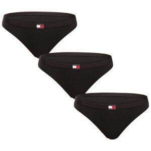 3PACK dámské kalhotky Tommy Hilfiger černé (UW0UW06141 0XK) XS