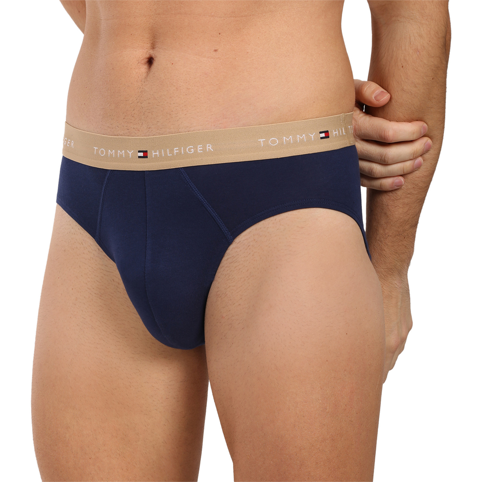 3PACK pánské slipy Tommy Hilfiger tmavě modré (UM0UM03876 0YW) M - Obrázek 2