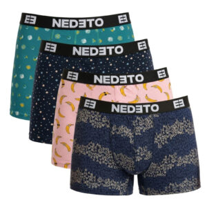 4PACK pánské boxerky Nedeto vícebarevné (4NBV1) S