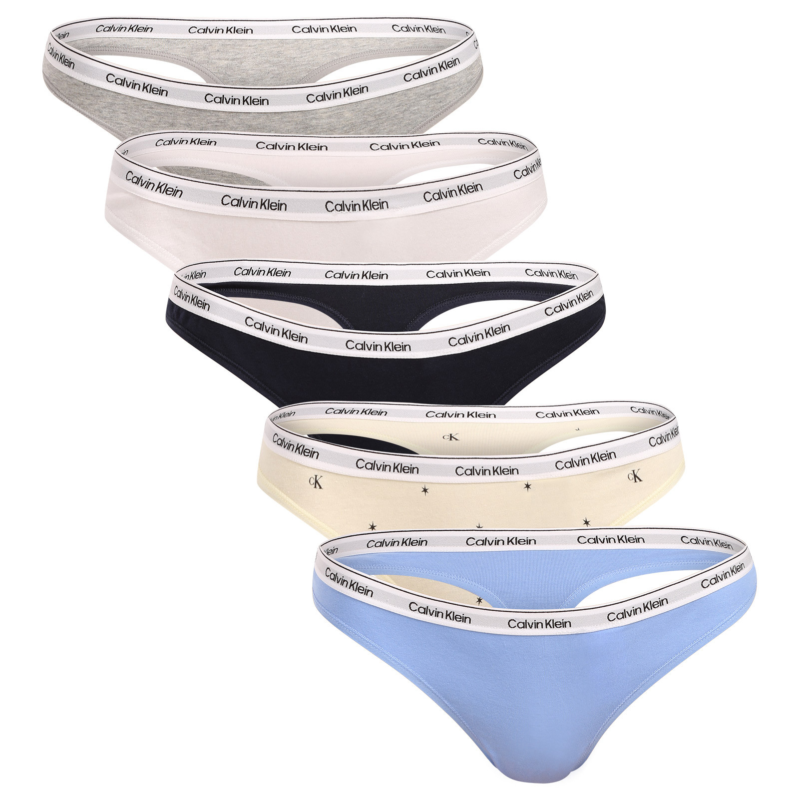 5PACK dámská tanga Calvin Klein vícebarevná (QD5221-3KW) L