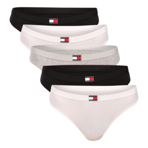 5PACK dámská tanga Tommy Hilfiger vícebarevná (UW0UW05642 0UB) M
