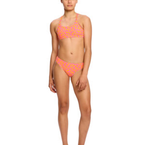 Dívčí menstruační plavky Modibodi Bikini Brief Light Wavy Pink spodní díl (DMPMBBLWPSD) 10-12 let