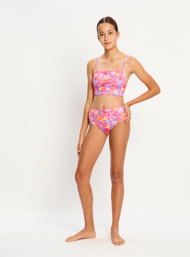 Dívčí plavky Modibodi Marine Dream Teen Swimwear Tankini Top Tropicana Crush horní díl (DPMMDTSTTTCHD) 10-12 let - Obrázek 2