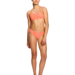 Dívčí plavky Modibodi crop top Summer Wavy Pink horní díl (DPMHDCTWP) 10-12 let