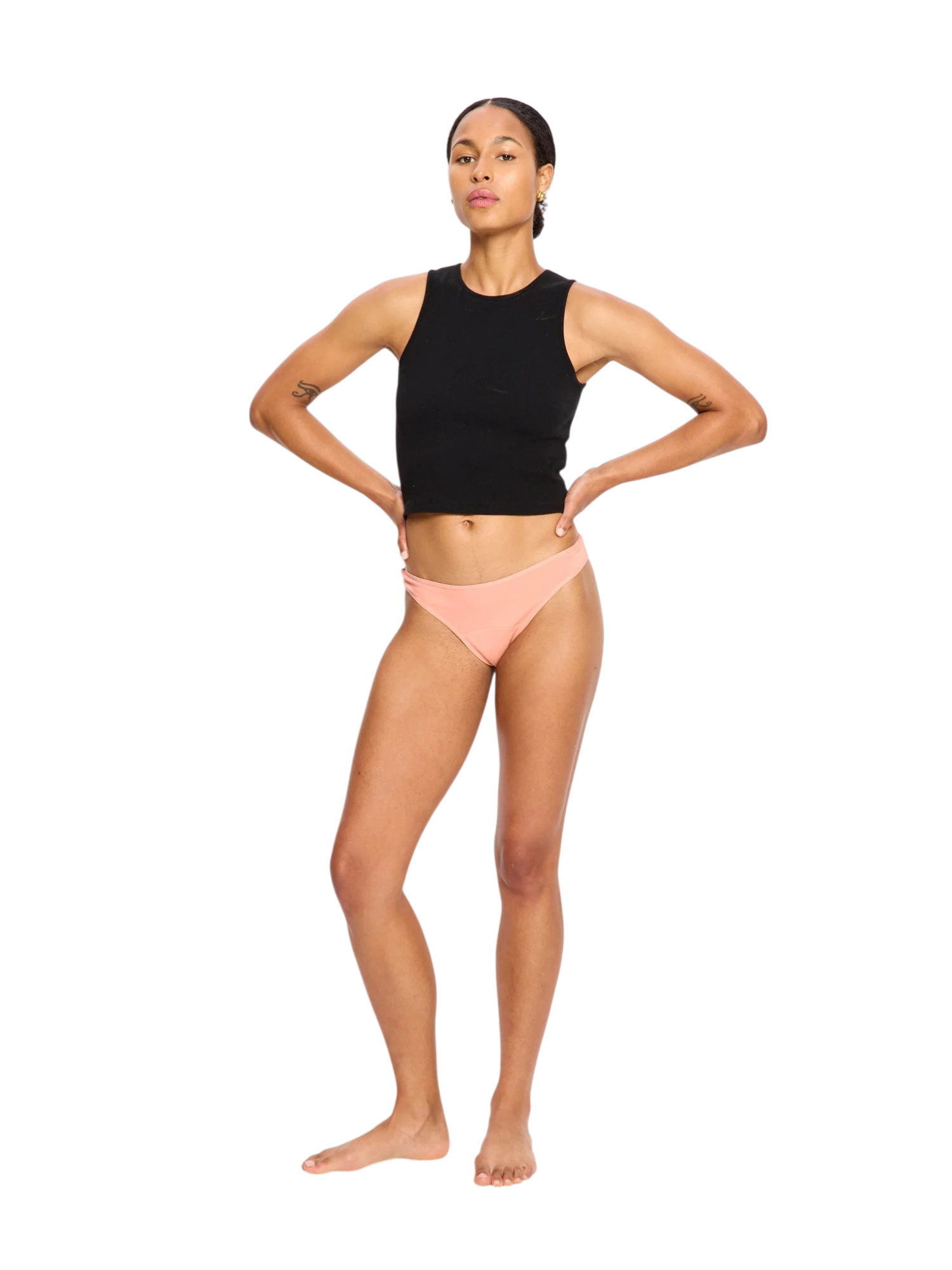 Menstruační kalhotky Modibodi Basic Brazilian Moderate Dust (MKMBBMD) XL