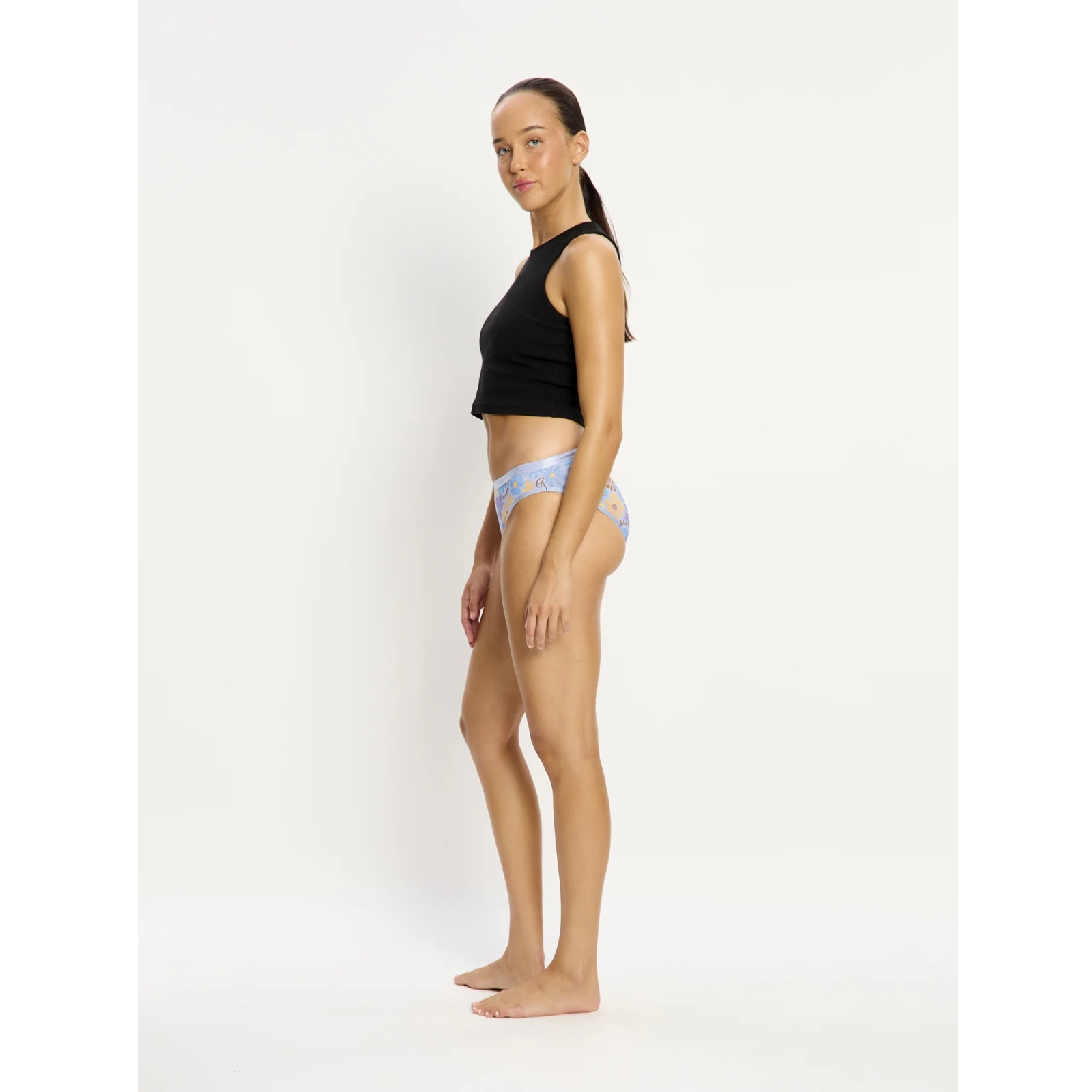 Menstruační kalhotky Modibodi Classic Bikini Super Happy Daisy Blue (CLBIMHHDBW) XXL - Obrázek 2