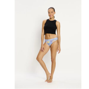Menstruační kalhotky Modibodi Classic Bikini Super Happy Daisy Blue (CLBIMHHDBW) XXL