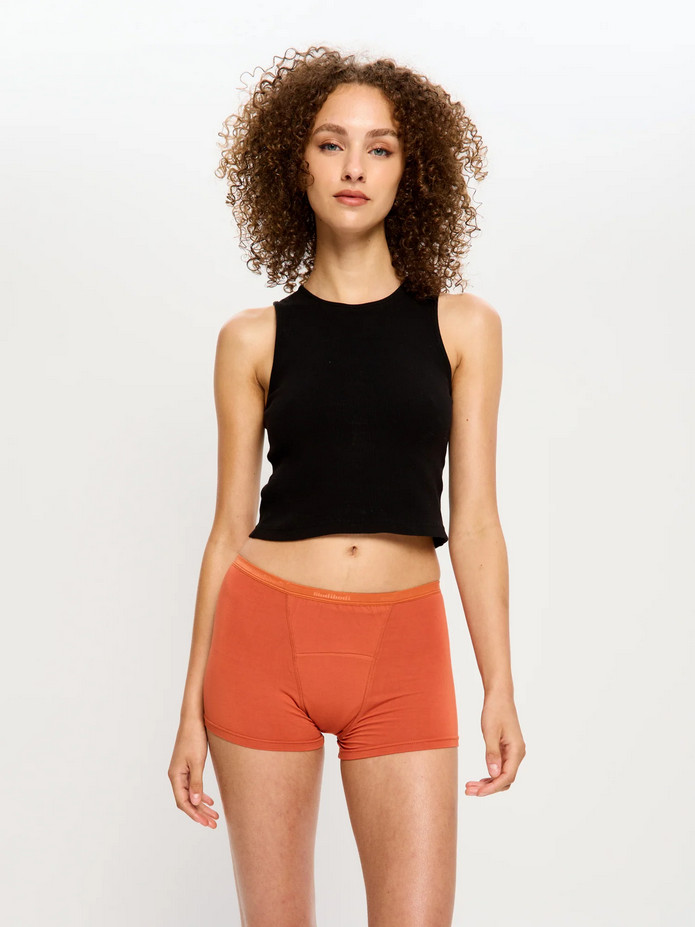 Menstruační kalhotky Modibodi Classic Boyshort Super Burnt Brick (MKMCBSBB) XS - Obrázek 2