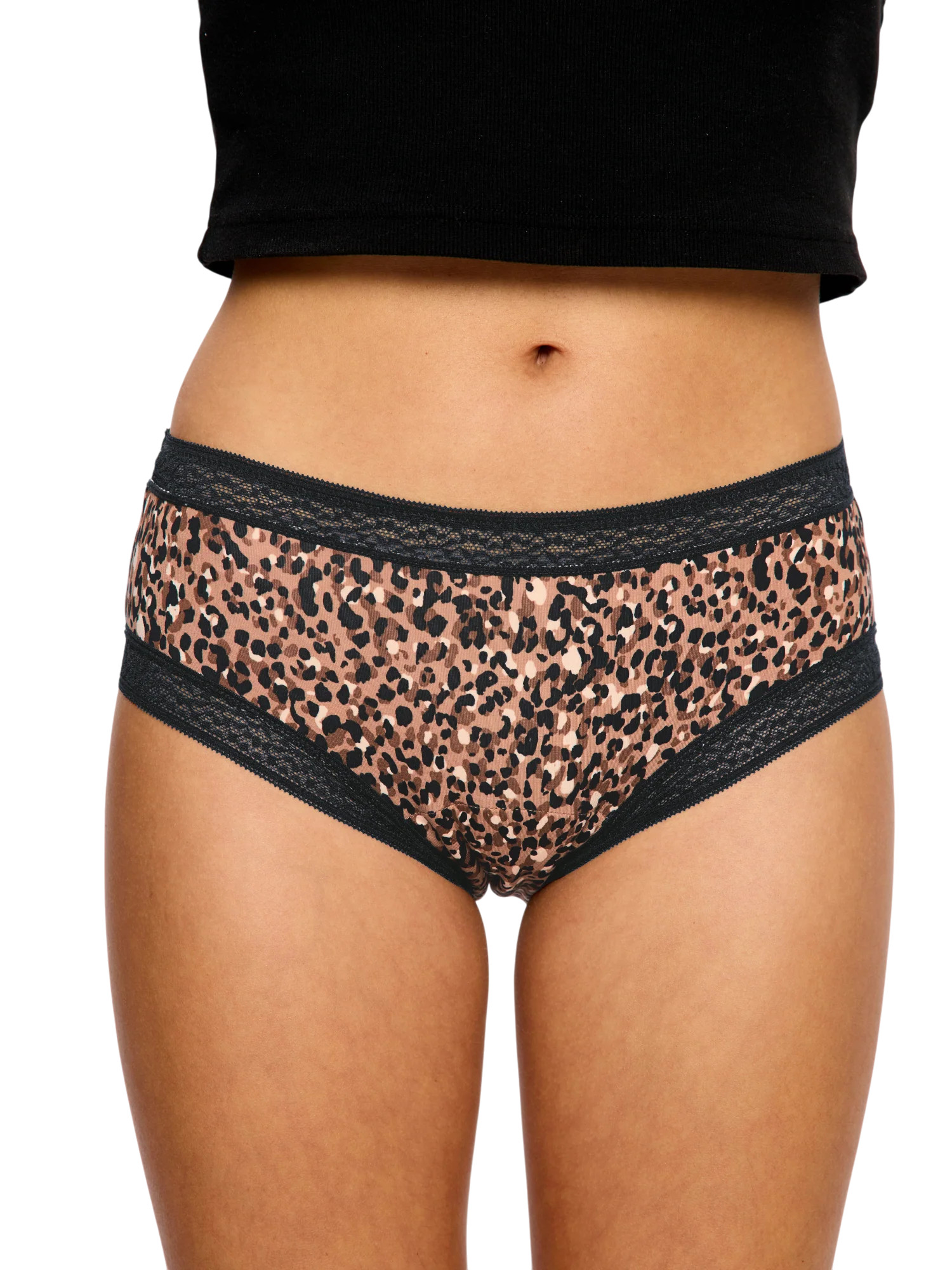 Menstruační kalhotky Modibodi Sensual Boyleg Light Animalia Brown (MKMSBLAB) XXL - Obrázek 2