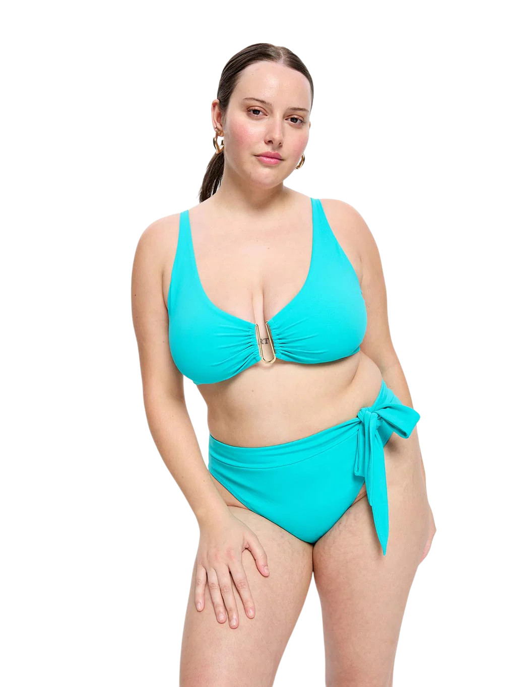 Menstruační plavky Modibodi Molokai Hi-Waist Tie Bottom Ocean spodní díl (MPMMHWBOSD) 4XL