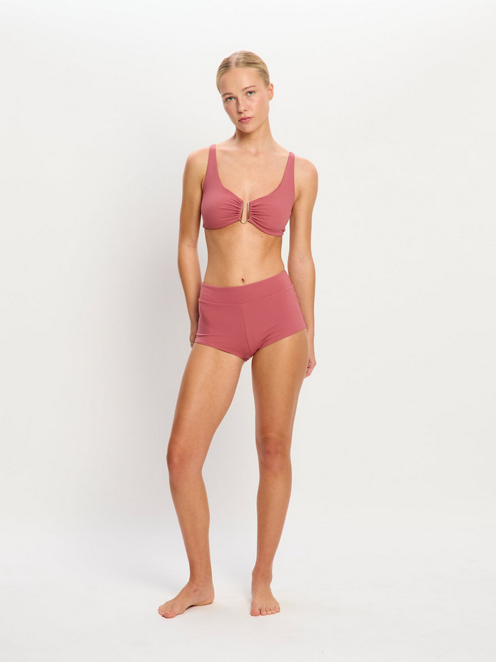 Menstruační plavky Modibodi Molokai Swim Short High Absorbency Mauve spodní díl (MPMMSSHAM) 4XL