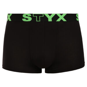 Pánské boxerky Styx sportovní guma černé (G962) L